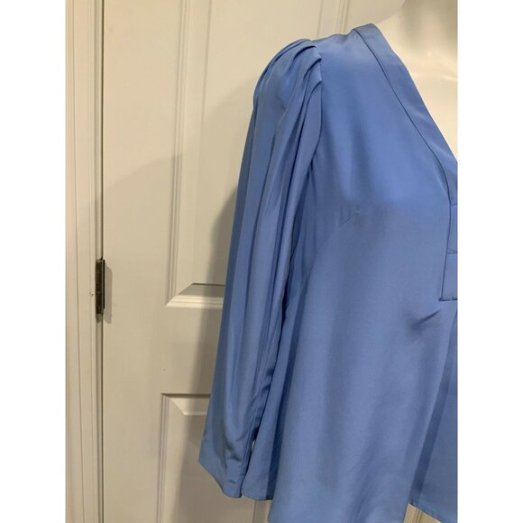 Nanette Lepore Light Blue "Charmeuse Top" Blouse, Size XS, NWT! $348 - Picture 3 of 9
